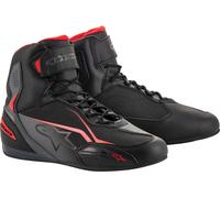 Alpinestars Faster-3 Chaussures de moto, noir-gris-rouge, taille 42 pour homme