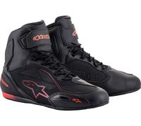 Alpinestars Faster 3, chaussures Drystar 9 US Noir/Rouge Néon Noir/Rouge Néon