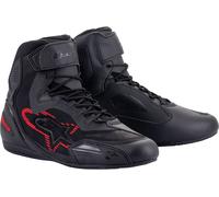 Alpinestars Faster 3 Rideknit, chaussures 11 US Noir/Gris Foncé/Rouge Néon Noir/Gris Foncé/Rouge Néon