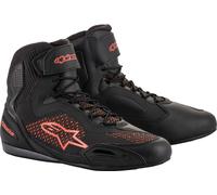 Alpinestars Faster 3 Rideknit Chaussures de moto, noir-rouge, taille 41