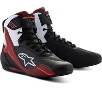 Alpinestars Faster 4, chaussures 14 US Noir/Blanc/Rouge Foncé Noir/Blanc/Rouge Foncé