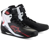 Alpinestars Faster 4, chaussures 14 US Noir/Blanc/Rouge Noir/Blanc/Rouge