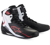 Alpinestars Faster-4 Chaussures de moto, noir-blanc-rouge, taille 40 pour homme