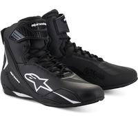 Alpinestars Faster-4 Chaussures de moto, Noir/Blanc, Taille 7,5