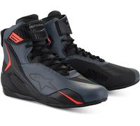 Alpinestars Chaussures Faster 4 Pointure 7 US Noir/Gris foncé/Rouge néon