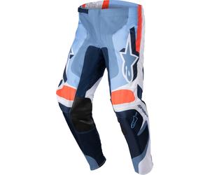 Alpinestars Fluid Agent Pantalon de motocross, bleu/orange, Taille 28
