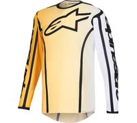 Alpinestars Fluid Apex Maillot de motocross, noir-jaune, taille M pour homme