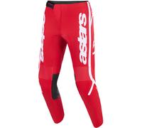 Alpinestars Fluid Apex Pantalons de motocross, blanc-rouge, taille 28 pour homme