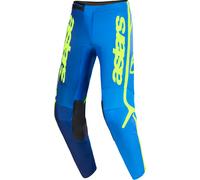 Alpinestars Fluid Apex Pantalons de motocross, bleu-jaune, taille 30 pour homme