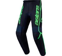 Alpinestars Fluid Apex V2 Pantalon de motocross, noir/néon vert, Taille 30
