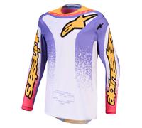 alpinestars Fluid Drag Hommes Maillot MX Gris/Mauve XL