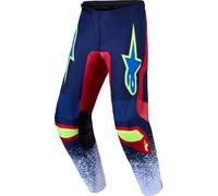 alpinestars Fluid Drag Hommes Pantalon de cross Bleu/Rouge 38