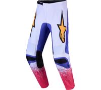 Alpinestars Fluid Drag Pantalon de motocross, violet/jaune/rose, Taille 36