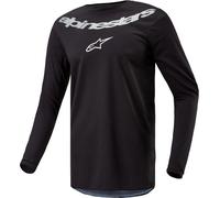 Alpinestars Fluid Graphite Maillot de motocross, noir, Taille 3XL