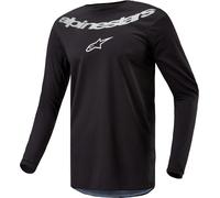 Alpinestars Fluid Graphite Maillot de motocross, noir, Taille S