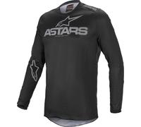 Alpinestars Fluid Graphite Maillot Motocross (Black/Grey,XL)