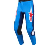 Alpinestars Fluid Grid Pantalons de motocross, bleu/rouge, Taille 34