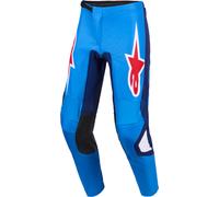 Alpinestars Fluid Grid Pantalons de motocross, bleu/rouge, Taille 36