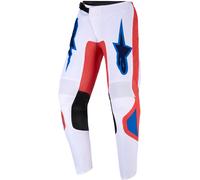 Alpinestars Fluid Grid Pantalons de motocross pour enfants, Orange/Bleu, Taille 28