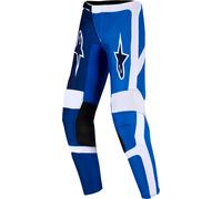 Alpinestars Fluid Portl, pantalon textile pour jeunes 28 Bleu/Blanc/Bleu Foncé Bleu/Blanc/Bleu Foncé