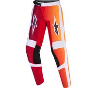 Alpinestars Fluid Portl, pantalon textile pour jeunes 28 Rouge/Orange/Gris Clair/Gris Foncé Rouge/Orange/Gris Clair/Gris Foncé