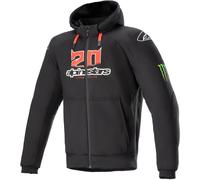 Alpinestars FQ20 Chrome Ignition Monster Hoodie, veste en textil XL Noir/Blanc/Rouge Clair Noir/Blanc/Rouge Clair