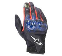 Alpinestars FQ20 SMX-1 Air V2 Monster Gants de moto, noir-rouge-bleu, taille L pour homme
