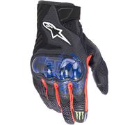 Alpinestars FQ20 SMX-1 Air V2 Monster Gants de moto, noir-rouge-bleu, taille 2XL pour homme