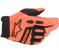 Alpinestars Full Bore Gants de motocross pour les jeunes, Orange/Noir, Taille L