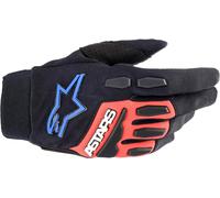 Alpinestars Full Bore XT Gants de motocross, noir-rouge-bleu, taille L pour homme