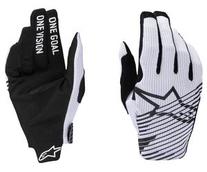 alpinestars Gants à Doigts Longs Radar Pro blanc
