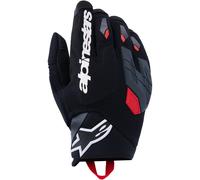 Alpinestars Gants moto Durack – Noir/Gris Foncé/Rouge – Taille XXL Homme