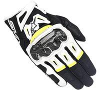 Alpinestars Gants Moto SMX-2 Air Carbon V2 Glove Black White Yellow Fluo, Noir/Blanc/Jaune, L
