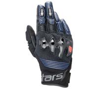 Alpinestars Gants de moto Halo en cuir Noir/Bleu Taille S Homme