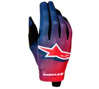 Alpinestars Radar Gants de motocross pour jeunes, Rouge/bleu foncé, Taille 2XS