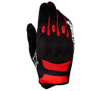 Alpinestars Gants de motocross Techdura Noir/Rouge néon Taille 2XL