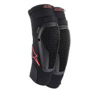 Alpinestars Genouillères Bionic Flex Black Red, Taille: S/M