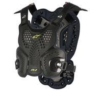 Alpinestars Gilet de protection A-1 Roost Guard – Protecteur poitrine rembourré Noir M-L