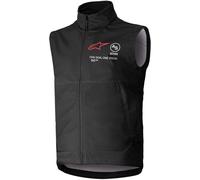Alpinestars Techstar Softshell Gilet de motocross, noir, taille L pour homme