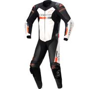 Alpinestars GP Force Chaser Costume en cuir de moto one piece, noir-blanc-rouge, taille 48 pour homme