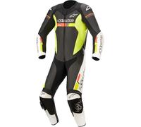 Alpinestars GP Force Chaser, combinaison en cuir 1pcs. 52 Noir/Blanc/Rouge Néon/Jaune Néon Noir/Blanc/Rouge Néon/Jaune Néon