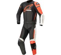 Alpinestars GP Force Phantom Costume en cuir de moto deux pièces, noir-blanc-rouge, taille 54 pour homme