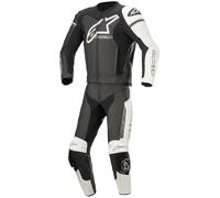 Alpinestars GP Force Phantom Costume en cuir de moto deux pièces, noir-gris-blanc, taille 56 pour homme