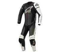 Alpinestars GP Force Phantom Costume en cuir de moto one piece (Black-White-Grey,54) 54