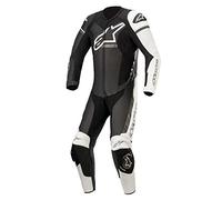 Alpinestars GP Force Phantom Costume en cuir de moto one piece, noir/blanc/gris, 56