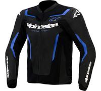 Alpinestars Veste moto en cuir perforé GP Force V2 Airflow Noir/Bleu/Blanc Taille 54
