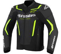 Alpinestars GP Force V2 Air Blouson de moto en cuir, noir-jaune, taille 58 pour homme