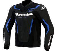 Alpinestars Veste moto en cuir perforé GP Force V2 Airflow Noir/Bleu/Blanc Taille 54