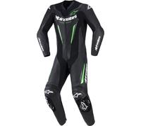 alpinestars GP-Force V2 1 partie Combinaison cuir Noir/Vert 48 unisex