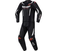 Alpinestars GP Force V2, combinaison en cuir 2pcs. 60 Noir/Blanc/Rouge Néon Noir/Blanc/Rouge Néon
